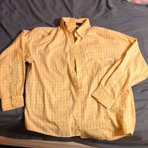 Yellow Plaid button down by Arrow